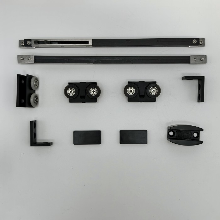 Раздвижная система FDS-113 с доводчиками, алюминий/черный