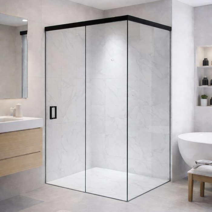 Раздвижная система FDS-113 с доводчиками, алюминий/черный