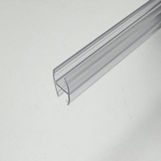 Уплотнитель H-образный для стекла 10 мм прозрачный 3 м, FDPP-180.10 PVC/CL