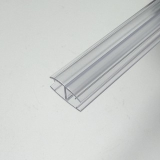 Уплотнитель H-образный для стекла 10 мм прозрачный 3 м, FDPP-180.10 PVC/CL