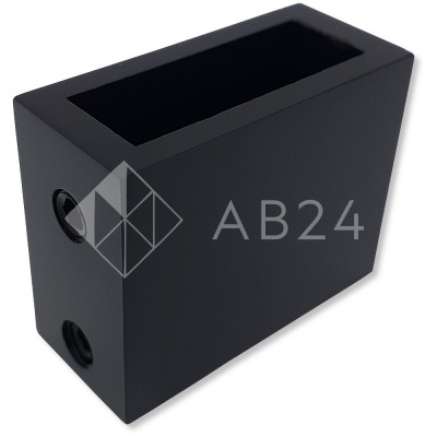 Крепление FDC-30 трубы 30х10 к стене, нержавейка/черный