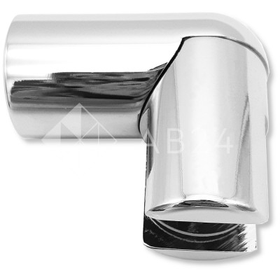 Держатель стекла FDC-22 трубы 19 торцевой 90°, латунь/хром