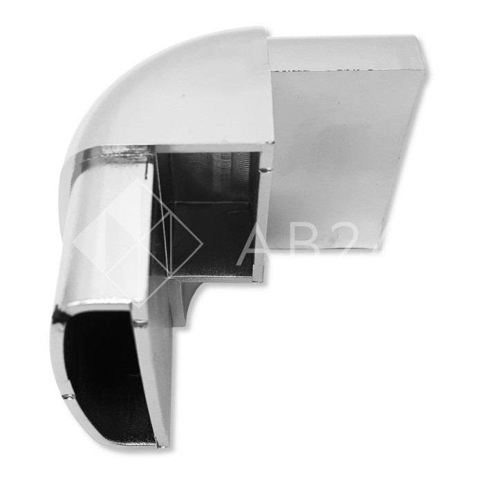 Угловое соединение 90° FDS-3.2 для раздвижной системы FDS-3, ПВХ/хром