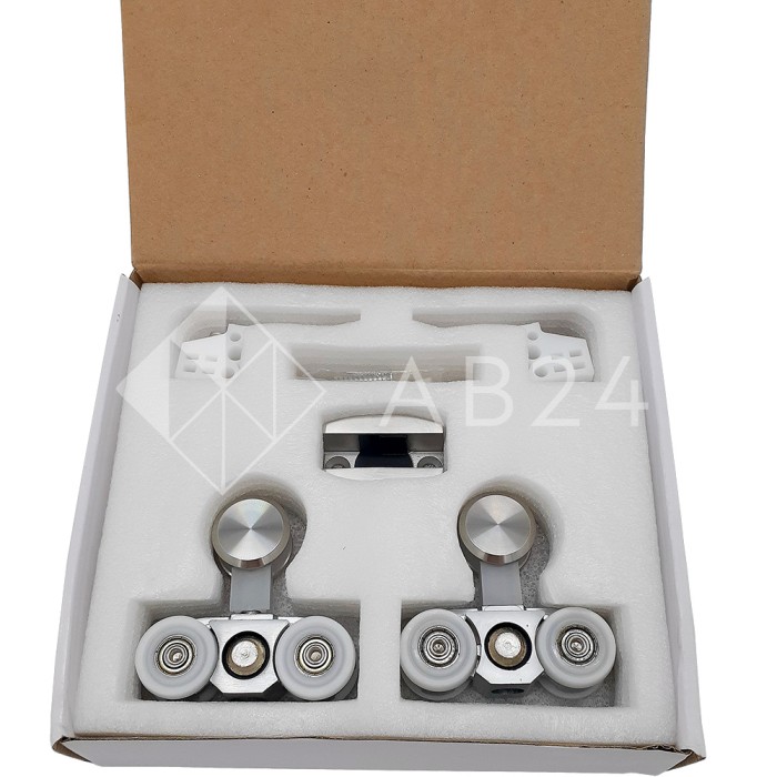 Раздвижная система Ретра FDS-11.1 для стеклянных дверей, нержавейка/матовый