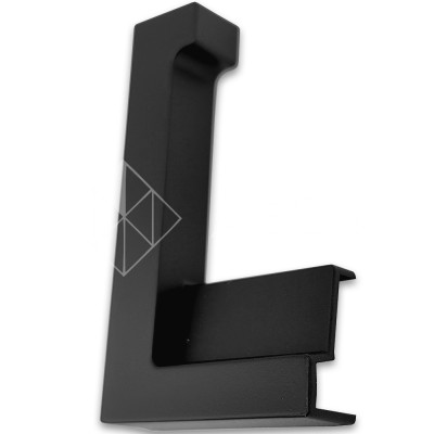 Заглушка угловая FDPA-431L Левая для порога, ПВХ/черный