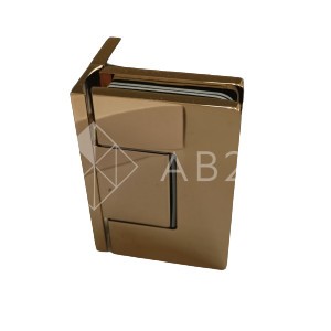 Петля Афина FDP-130 стена-стекло с бок.креплением, латунь/розовое золото