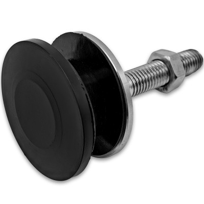 Рутель шарнирный FN-101 без зенковки без гайки M14, нержавейка/матовый