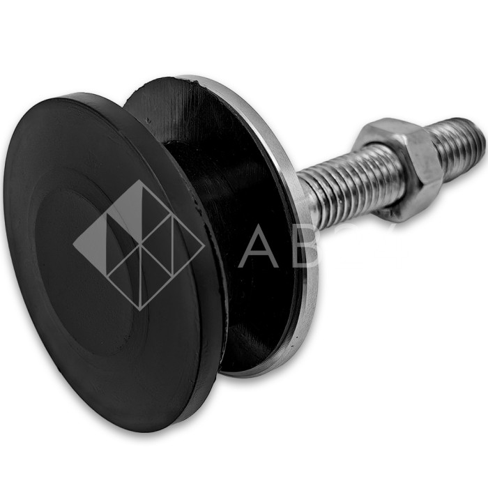 Рутель шарнирный FN-101 без зенковки без гайки M14, нержавейка/матовый