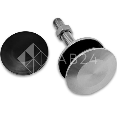 Рутель шарнирный FN-101 без зенковки без гайки M14, нержавейка/матовый