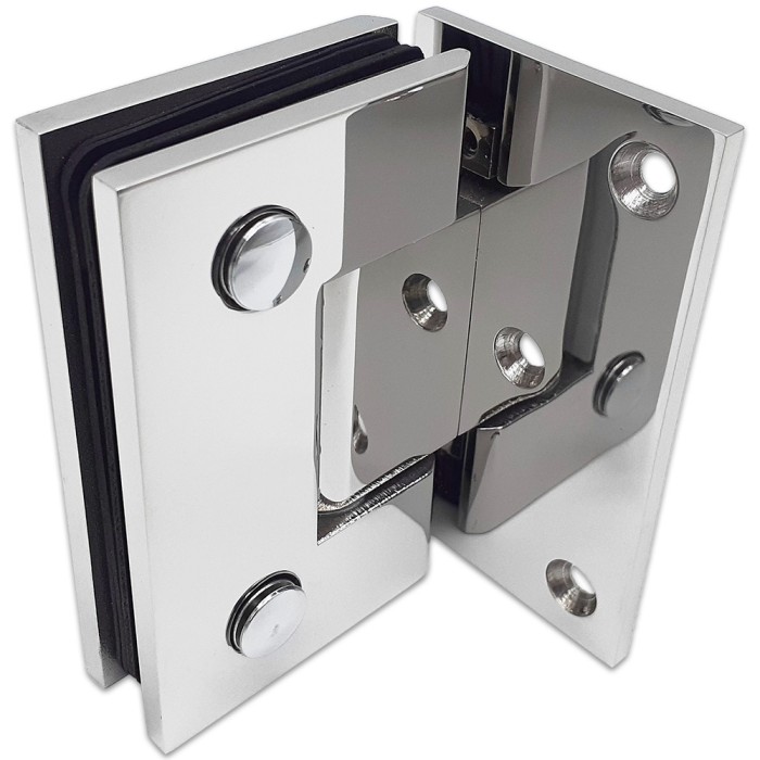 Петля Альфа α FDP-150-DEF с дефектом Премиум стена-стекло с бок.креплением, нержавейка/полиров