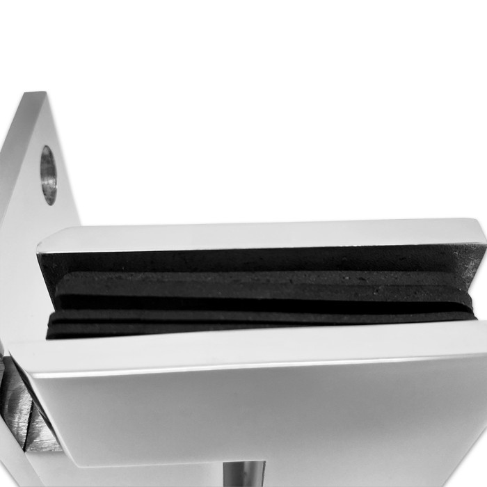 Петля Альфа α FDP-150-DEF с дефектом Премиум стена-стекло с бок.креплением, нержавейка/полиров