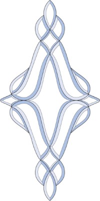 Бевелс AV47A дверной (19 элементов) 384 х 769 мм