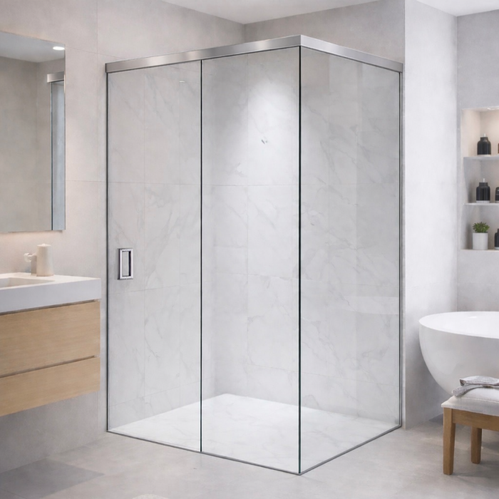 Раздвижная система FDS-113 с доводчиками, алюминий/полированный