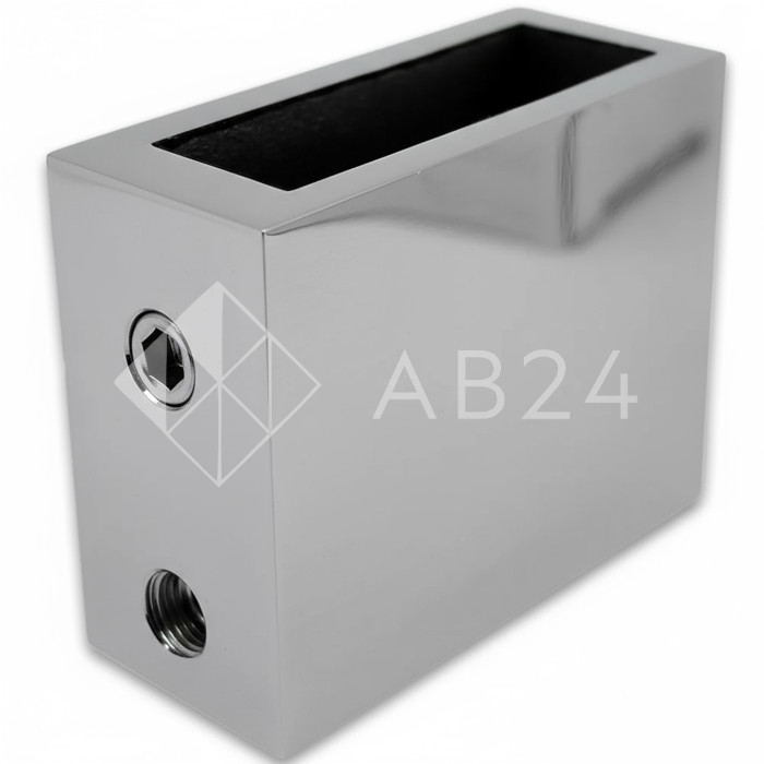 Крепление FDC-30 трубы 30х10 к стене, нержавейка/полированный