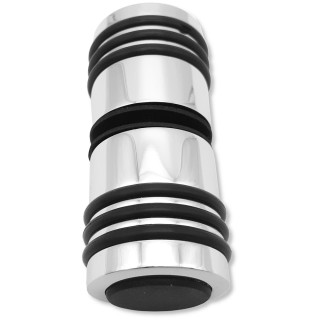 Ручка кноб Йота FDR-141 с одним резиновым торцом, латунь/хром