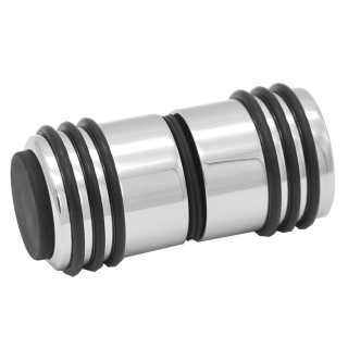 Ручка кноб Йота FDR-141 с одним резиновым торцом, латунь/хром