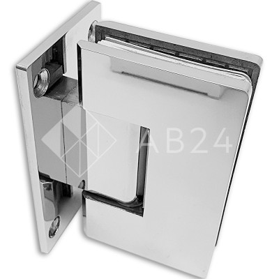 Петля Альфа α FDP-11 стена-стекло с центр. креплением, нержавейка/полированный