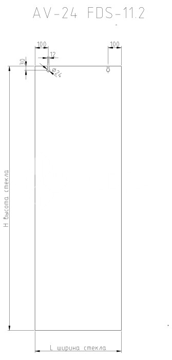 Раздвижная система Ретра FDS-11.2  для стеклянных дверей, нержавейка/матовый