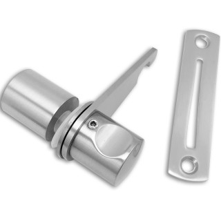 Защелка сантехническая FDA-88R стекло-стена Правая, нержавейка/матовый