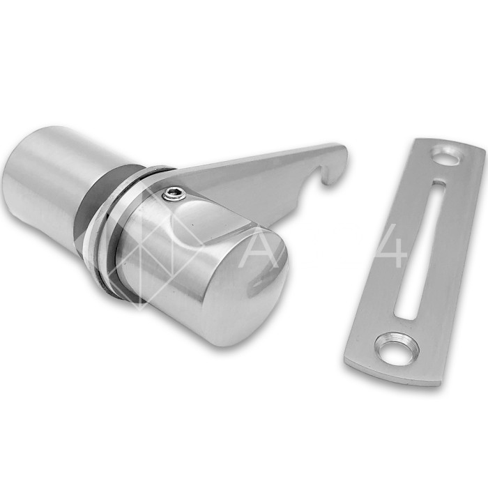 Защелка сантехническая FDA-88R стекло-стена Правая, нержавейка/матовый