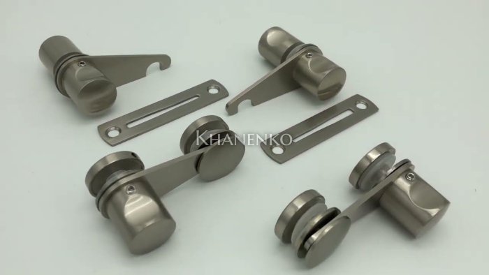 Защелка сантехническая FDA-88R стекло-стена Правая, нержавейка/матовый