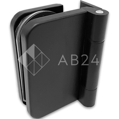 Петля FMP-13-DEF с дефектом для межкомнатной двери из стекла на коробку, алюминий/черный