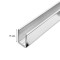 Профиль для стекла FDPA-52.22, 15х12х1.5, длина 2,2 м, алюминий/полированный