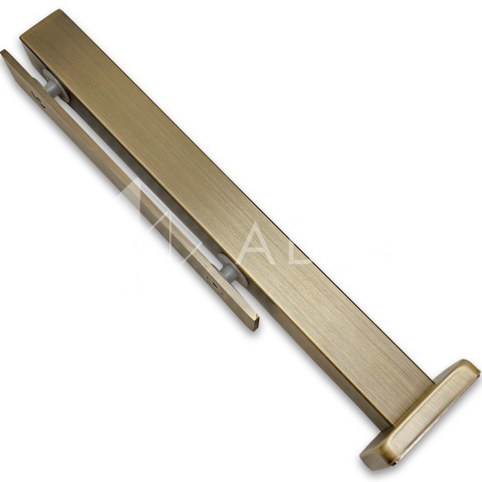 Стойка FOS-07 для стекла напольная 78х400 мм со сверлением, нержавейка/бронза