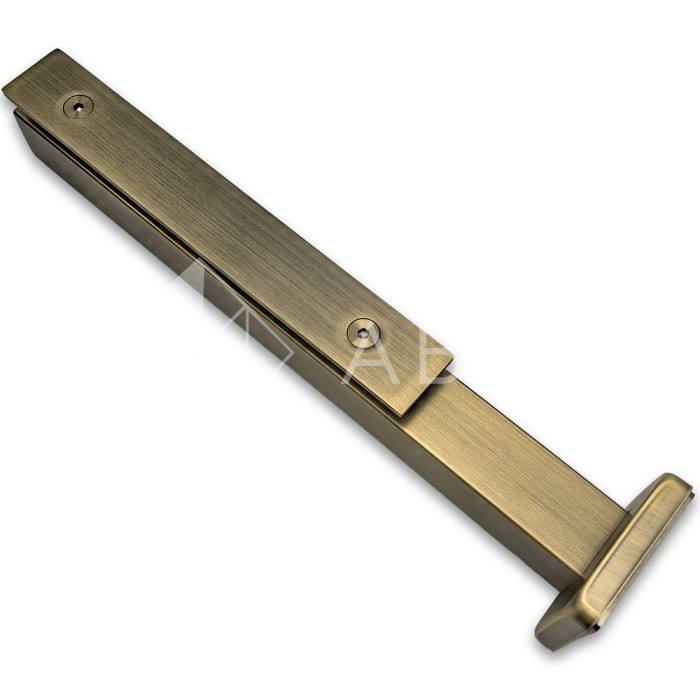 Стойка FOS-07 для стекла напольная 78х400 мм со сверлением, нержавейка/бронза