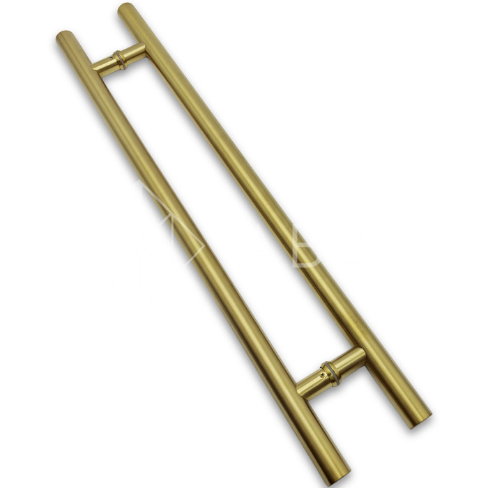 Ручка FKR-201 для стеклянных дверей 32x600х800 мм, нержавейка/брашированное золото