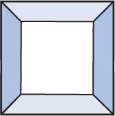 Бевелс AV219 квадрат 38 х 38 мм