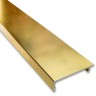 FKP-442.3-DEF AL/TP: Крышка с дефектом для профиля зажимного FKP-443, длина 3 м, алюминий/золото