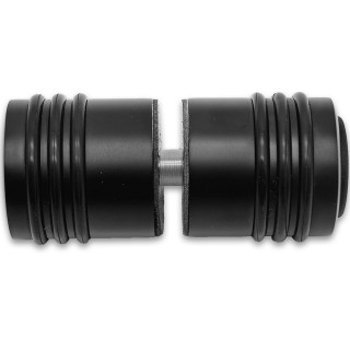 Ручка кноб Йота FDR-141 с одним резиновым торцом, латунь/черный