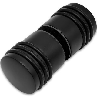 Ручка кноб Йота FDR-141 с одним резиновым торцом, латунь/черный