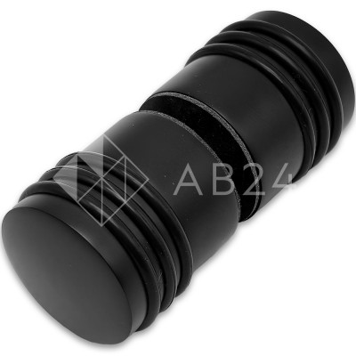 Ручка кноб Йота FDR-141 с одним резиновым торцом, латунь/черный