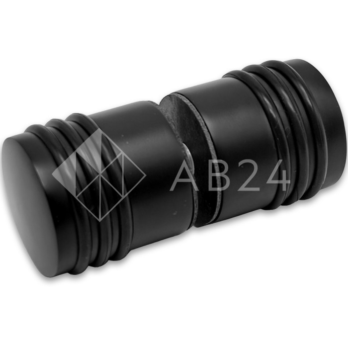 Ручка кноб Йота FDR-141 с одним резиновым торцом, латунь/черный