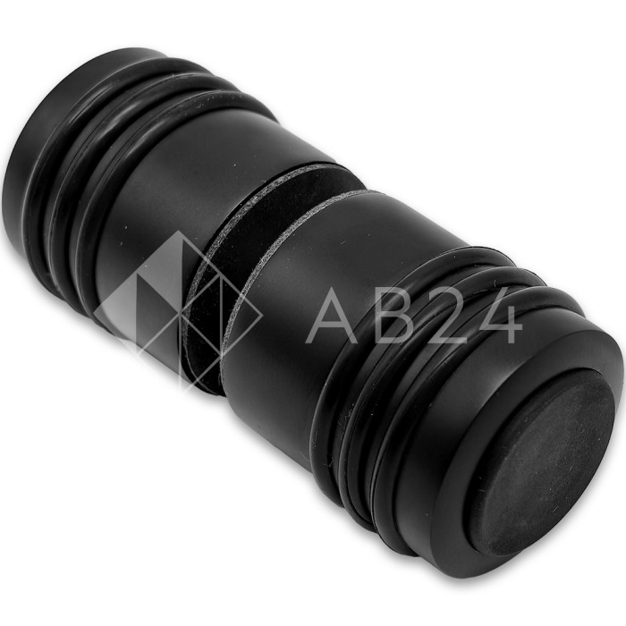 Ручка кноб Йота FDR-141 с одним резиновым торцом, латунь/черный