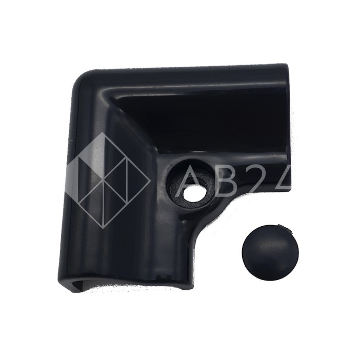 Коннектор угловой FDPA-403 порог-порог, ПВХ/черный