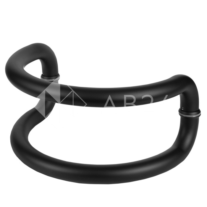 Ручка FKR-209 для стеклянной двери 32x305х337х0.8 мм, нержавейка/черный