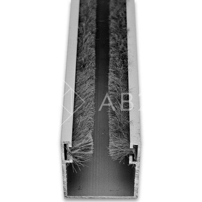 Настенный боковой П-образный профиль FUS-6.3, 3 м, алюминий/сырой