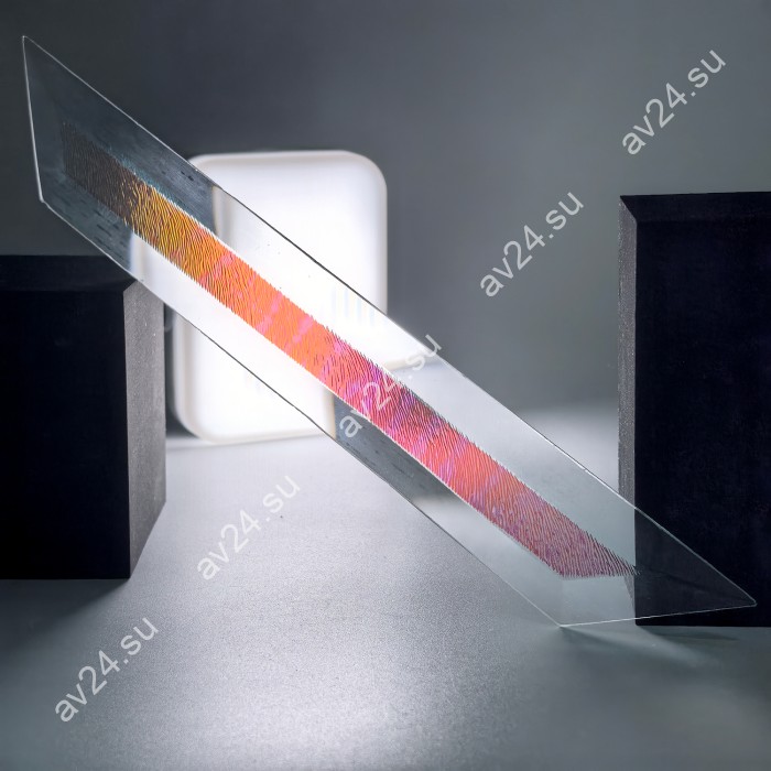 Бевелс AV121 дихроичный 36 х 267 мм красная шиншилла