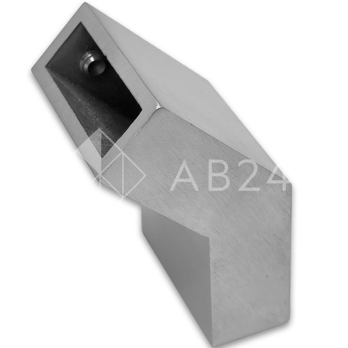 Соединитель FDC-36 трубы 30х10 вертикальный 135°, нержавейка/матовый