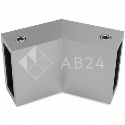 Соединитель FDC-36 трубы 30х10 вертикальный 135°, нержавейка/матовый