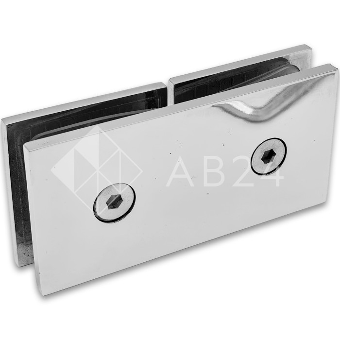 Коннектор Альфа α FDK-16 стекло-стекло 180°, цинк/хром