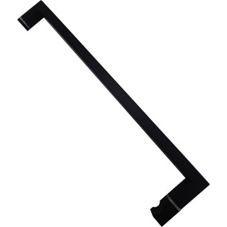 Ручка скоба FDR-85, 19х19х450х1.0 мм, нержавейка/черный