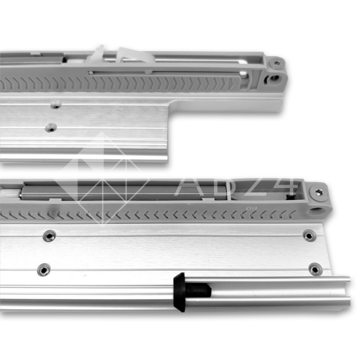 Раздвижная система FDS-16 с треком 2 м для стеклянных дверей, алюминий/матовый