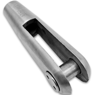 Наконечник FN-120 для ванта (тяги) левый М14, нержавейка/матовый