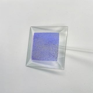 Бевелс AV19 дихроичный квадрат 76 х 76 мм голубая шиншилла