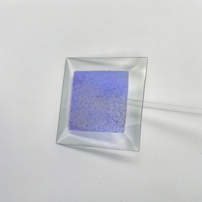 Бевелс AV19 дихроичный квадрат 76 х 76 мм голубая шиншилла