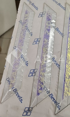 Бевелс AV121 дихроичный 36 х 267 мм синий мороз